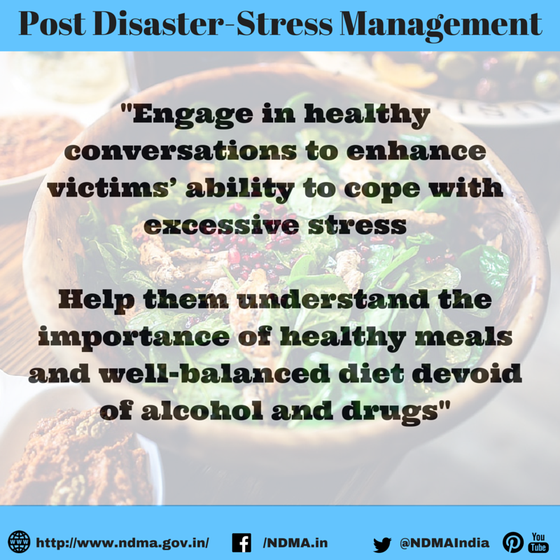 Engage in healthy conversations to enhance victims’ ability to cope with excessive stress
